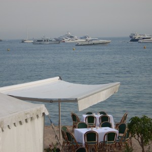 Panels on the beach